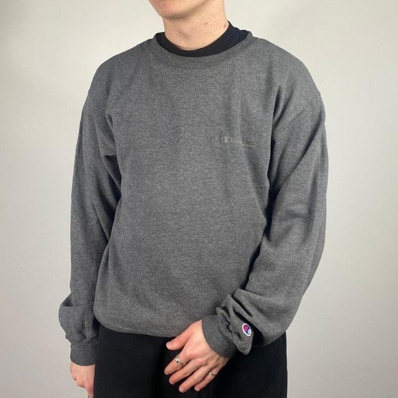 Champion Other - Champion Grey Long Sleeved Sweatshirt Size Mens M